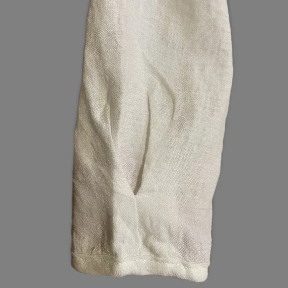 Cotton Linen Diagonal Button Down Formal Shirt - Picture 6 of 6